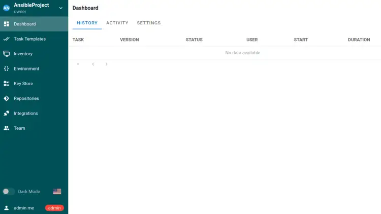 create dashboard