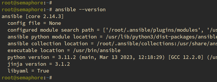 check ansible version