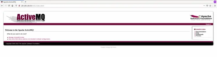 Apache ActiveMQ index page