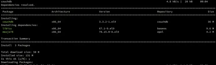 install apache couchdb