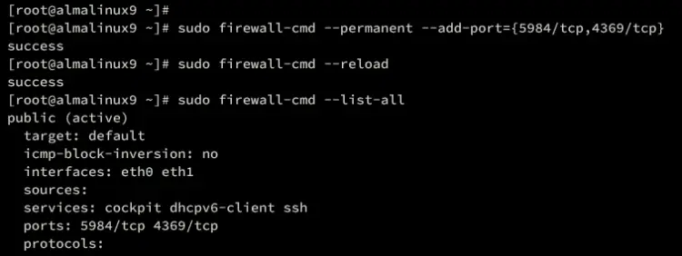 setup firewalld