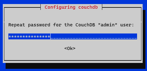 CouchDB Password Verification prompt