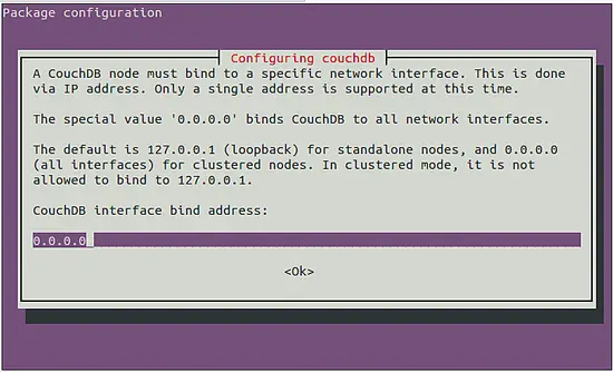 Bind CouchDB to network address