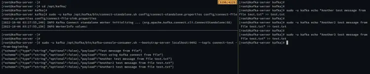stream message via file