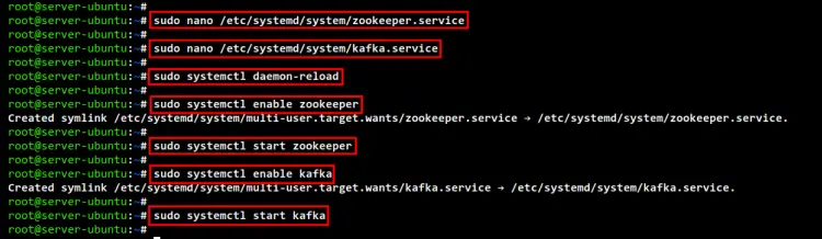 setup zookeeper and kafka as service