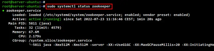 zookeeper service status