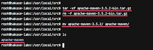 Unpack Maven