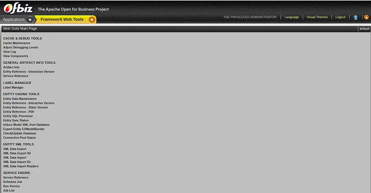 Framework web tools