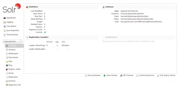 Apache Solr access statistics