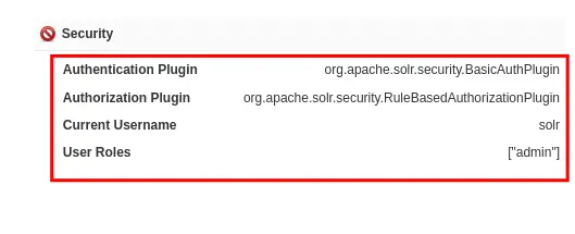 Solr Authentication Enabled