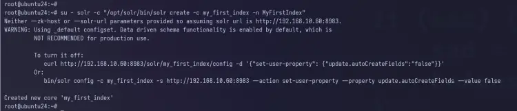 create index