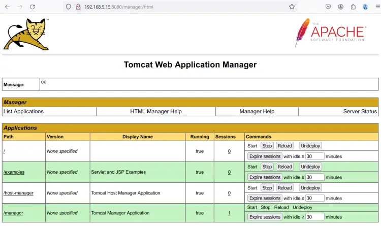 tomcat manager