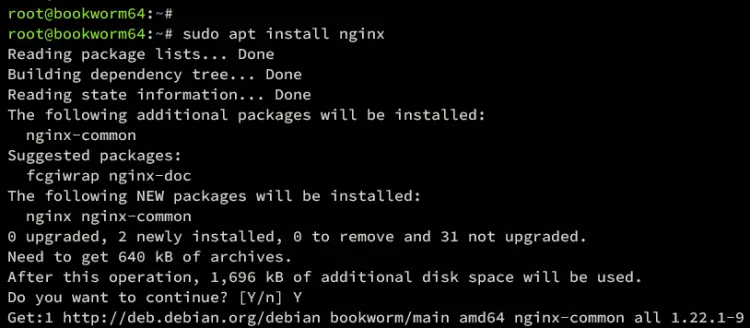 install nginx