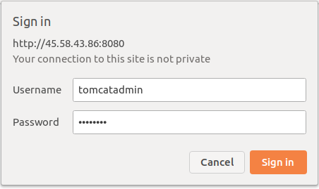 Tomcat Login