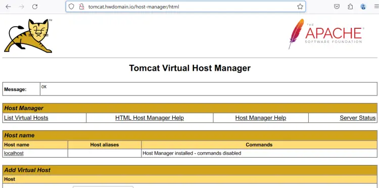 tomcat host manager nginx reverse proxy