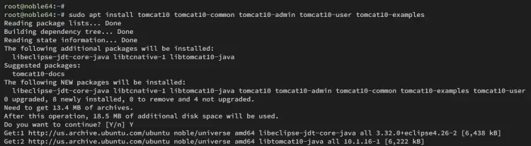 installing apache tomcat