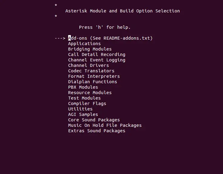 Make menuselect
