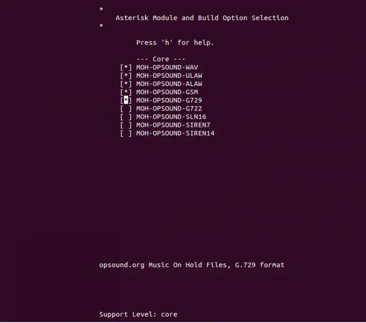 Asterisk Sound Packages