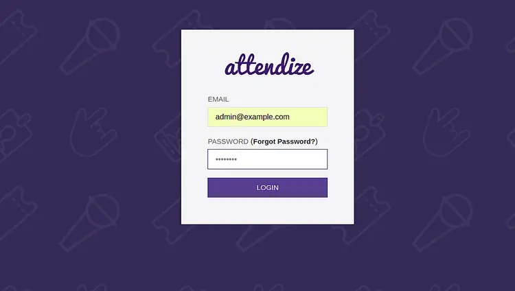 Login to Attendize