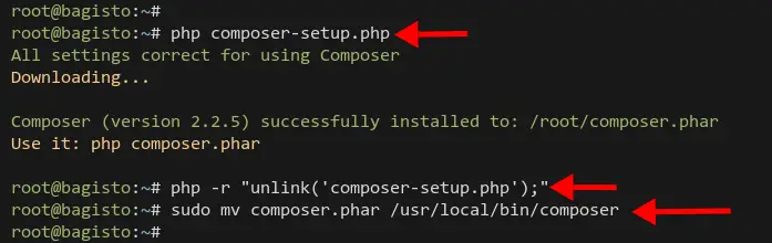 Installing Composer Tool