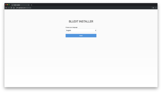 Bludit Installer