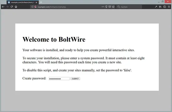 BoltWire Installer