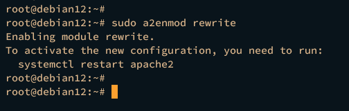 enable rewrite module