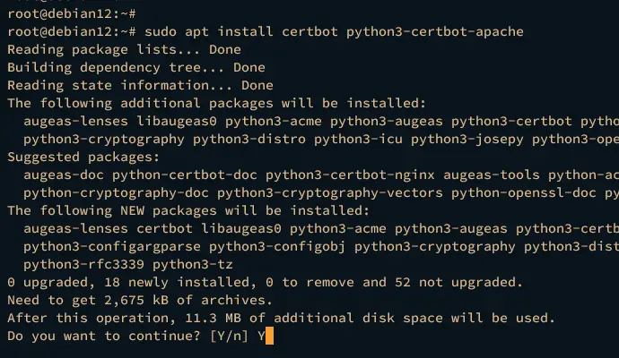 install certbot