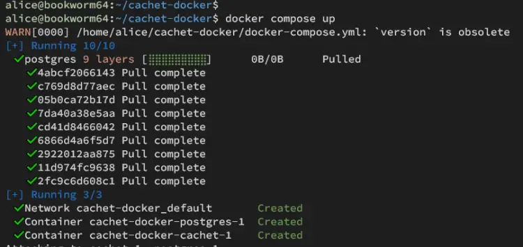 container running