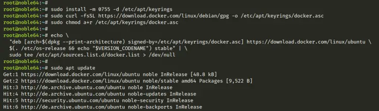 setup docker repo