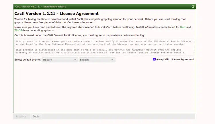 Accept license agreement