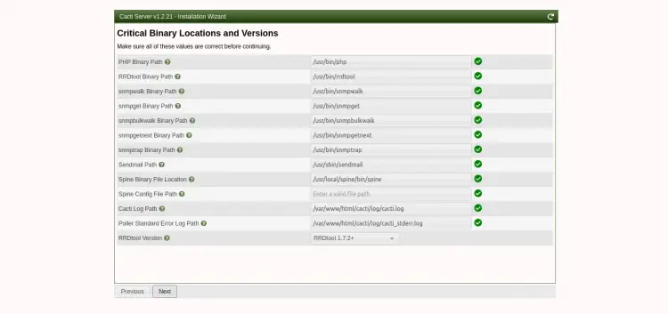 Binary locations and versions