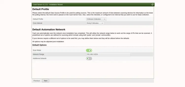 network and profile