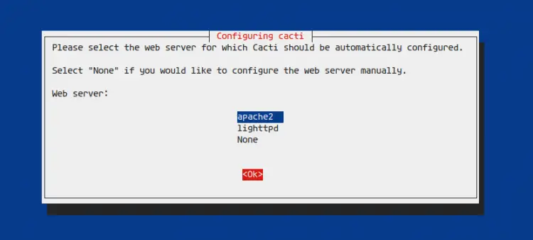 Setup Apache for Cacti