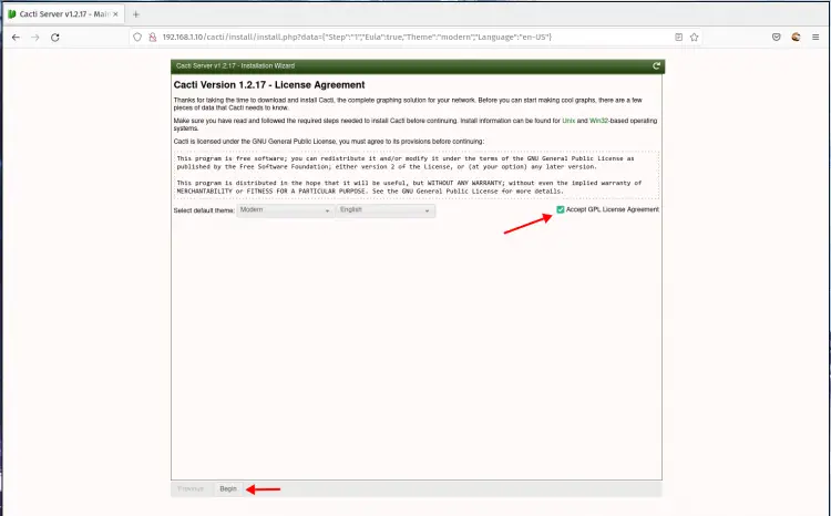 Cacti License Agreement
