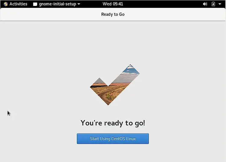CentOS 8 is ready to go
