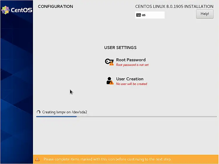 User settings