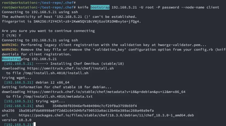 bootstraping node