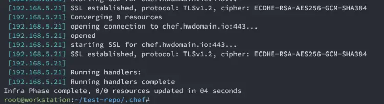 bootstrapping finished
