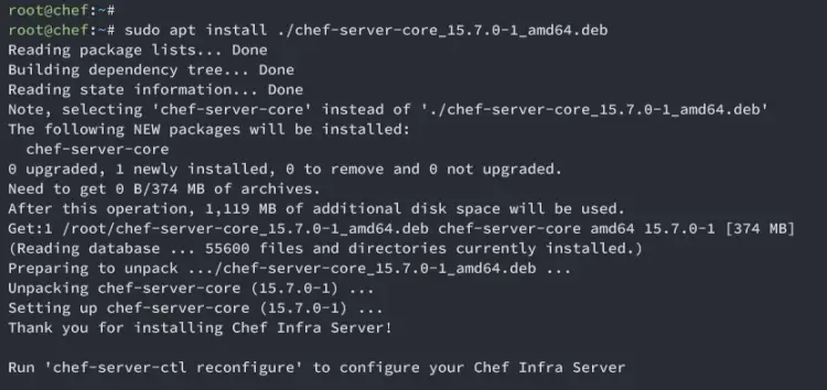 install chef server