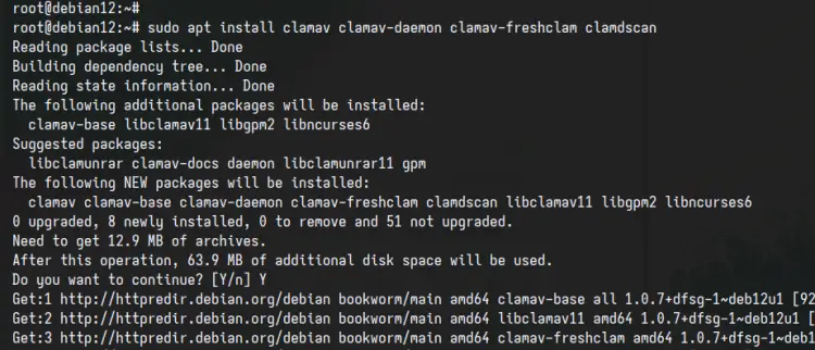 install clamav