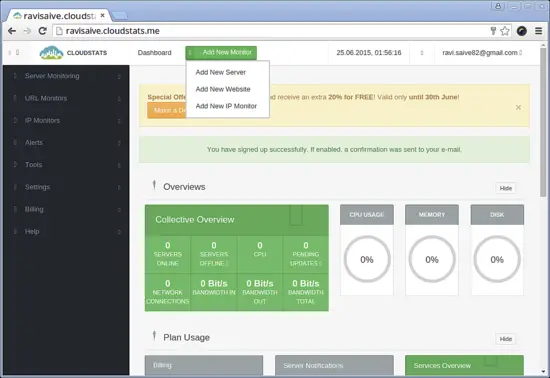 CloudStats Dashboard