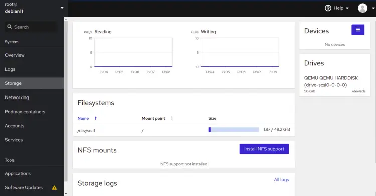 Storage stats