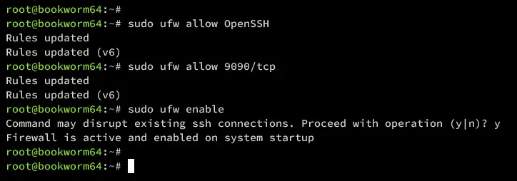setup ufw