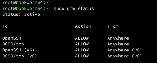 check ufw