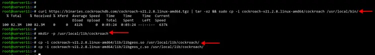 download and install cockroachdb