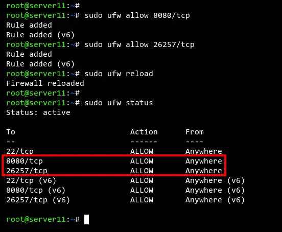 setup ufw firewall