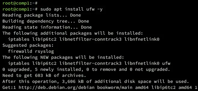 install ufw