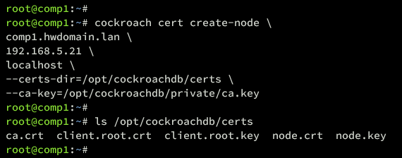 node cert comp1