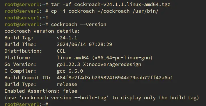 install cockroachdb